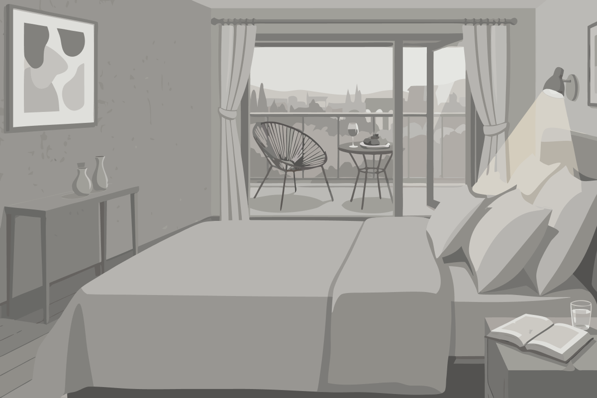 Double Room with Terrace and garden access